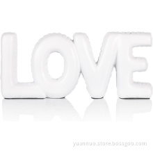 White Love Letters Large Love Resin Sculpture